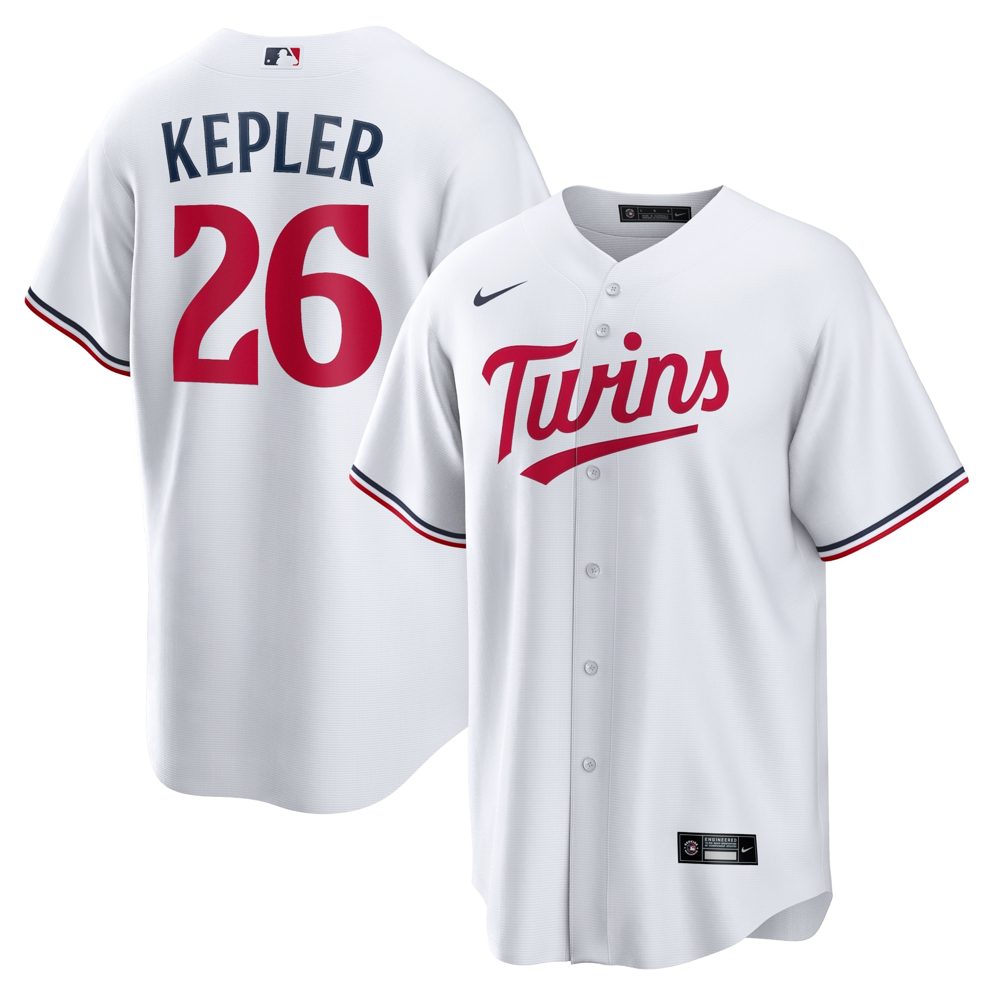 Max Kepler Minnesota Twins Home Replica Player Logo Baseball Jersey – White