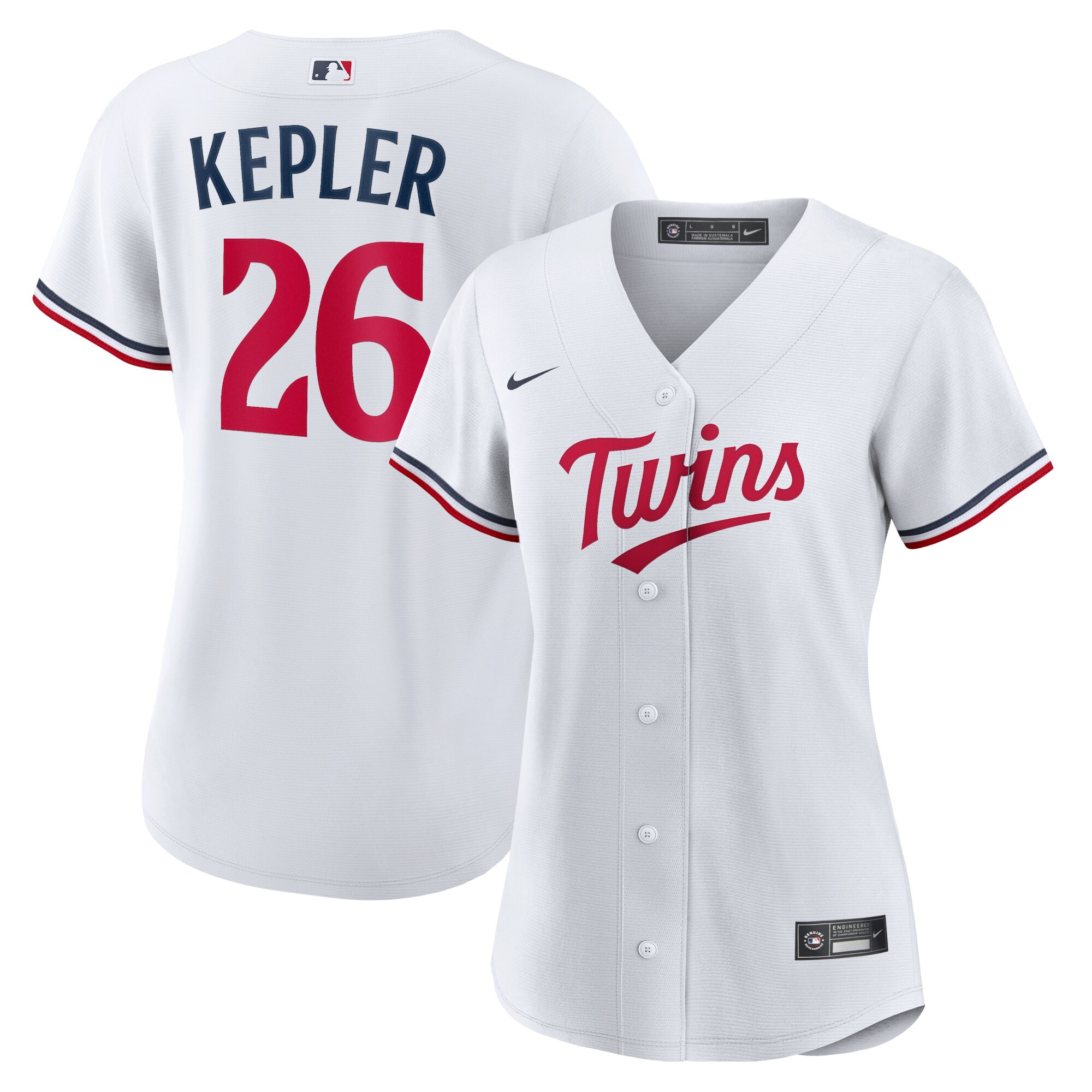 Alternative view of Max Kepler Minnesota Twins Women's Home Replica Player Baseball Jersey - White