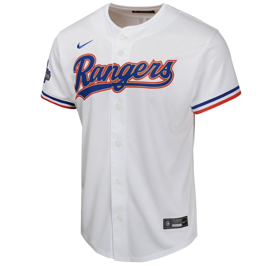 Alternative view of Max Scherzer 31 Texas Rangers 2024 YOUTH Gold Collection Limited Jersey - White - JS736 