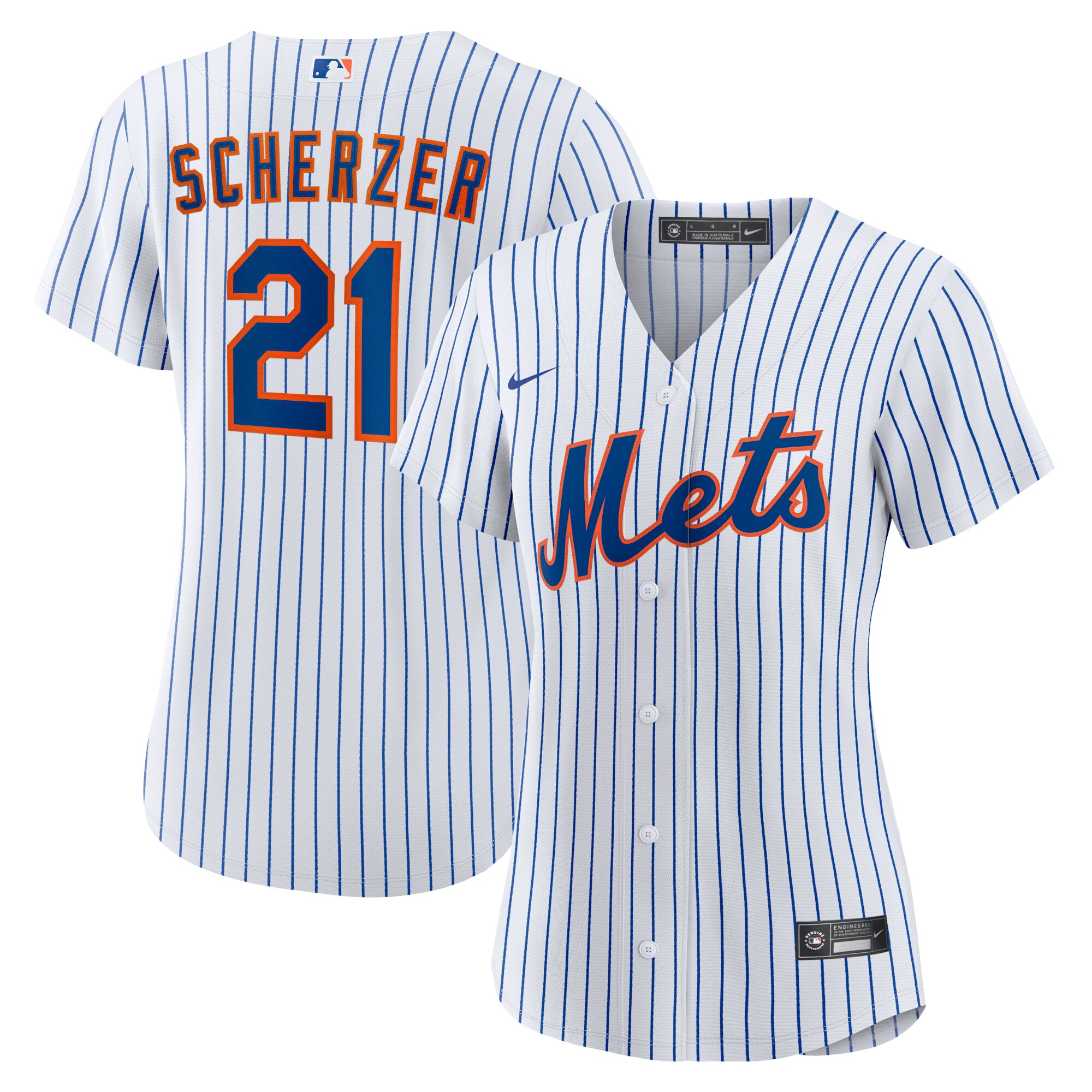 Max Scherzer New York Mets Women’s Home Replica Player Baseball Jersey – White