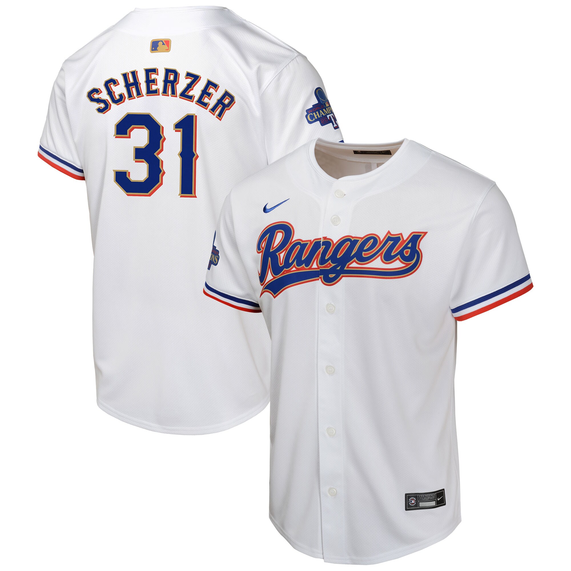 Max Scherzer Texas Rangers Youth 2024 Gold Collection Limited Player JerseyÃƒâ€šÃ‚Â ÃƒÂ¢Ã¢â€šÂ¬Ã¢â‚¬Å“ White