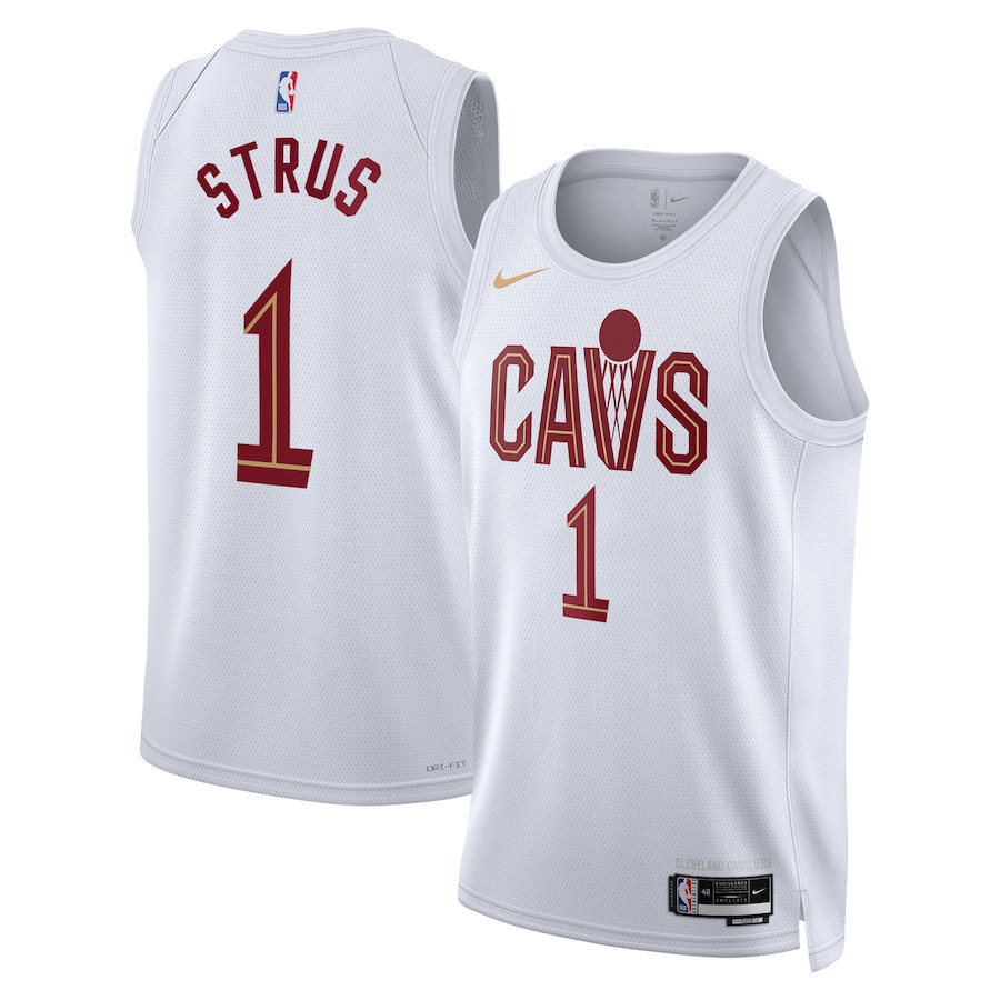 Max Strus 1 Cleveland Cavaliers Unisex Swingman Basketball Jersey - Association Edition - White - JS745