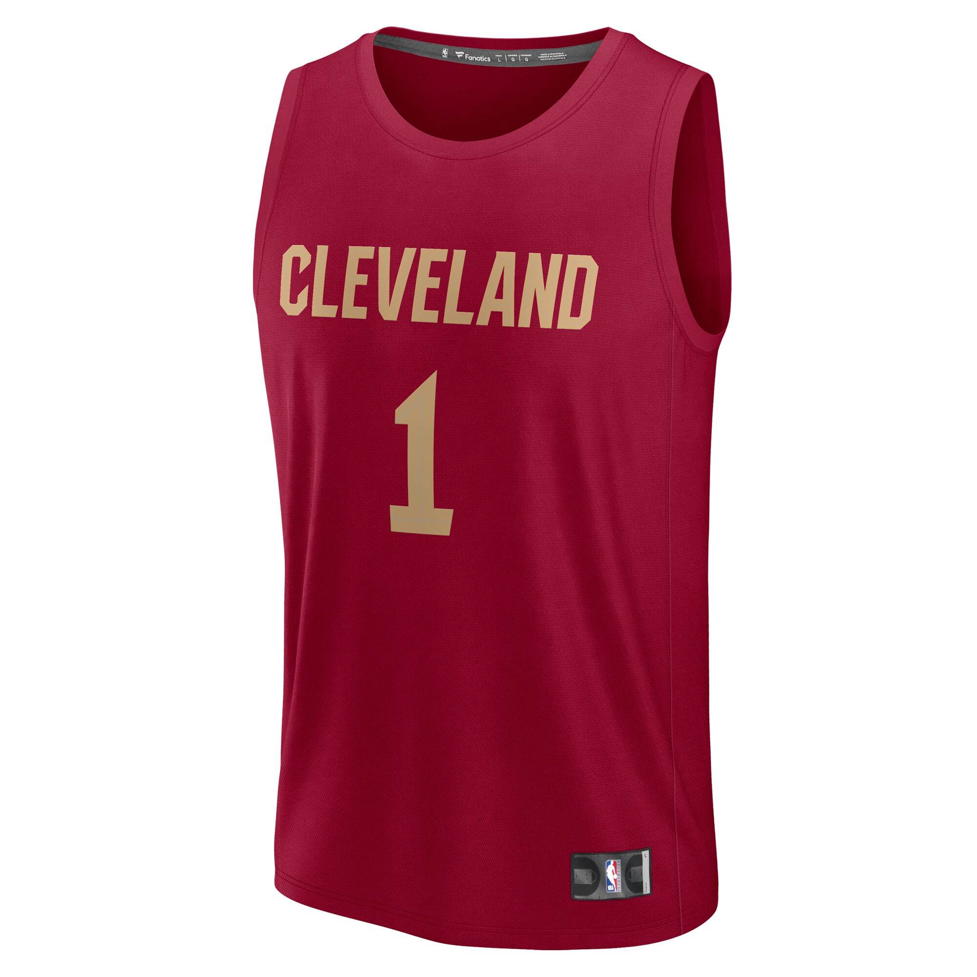 Alternative view of Max Strus Cleveland Cavaliers Fanatics Youth Fast Break Player Basketball Jersey - Icon Edition - Wine