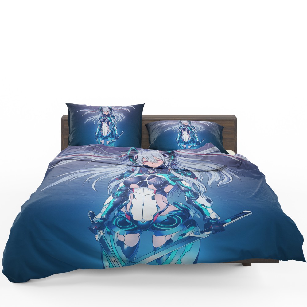Mecha Girl Cute Anime Bedding Set - Custom Bedding Set