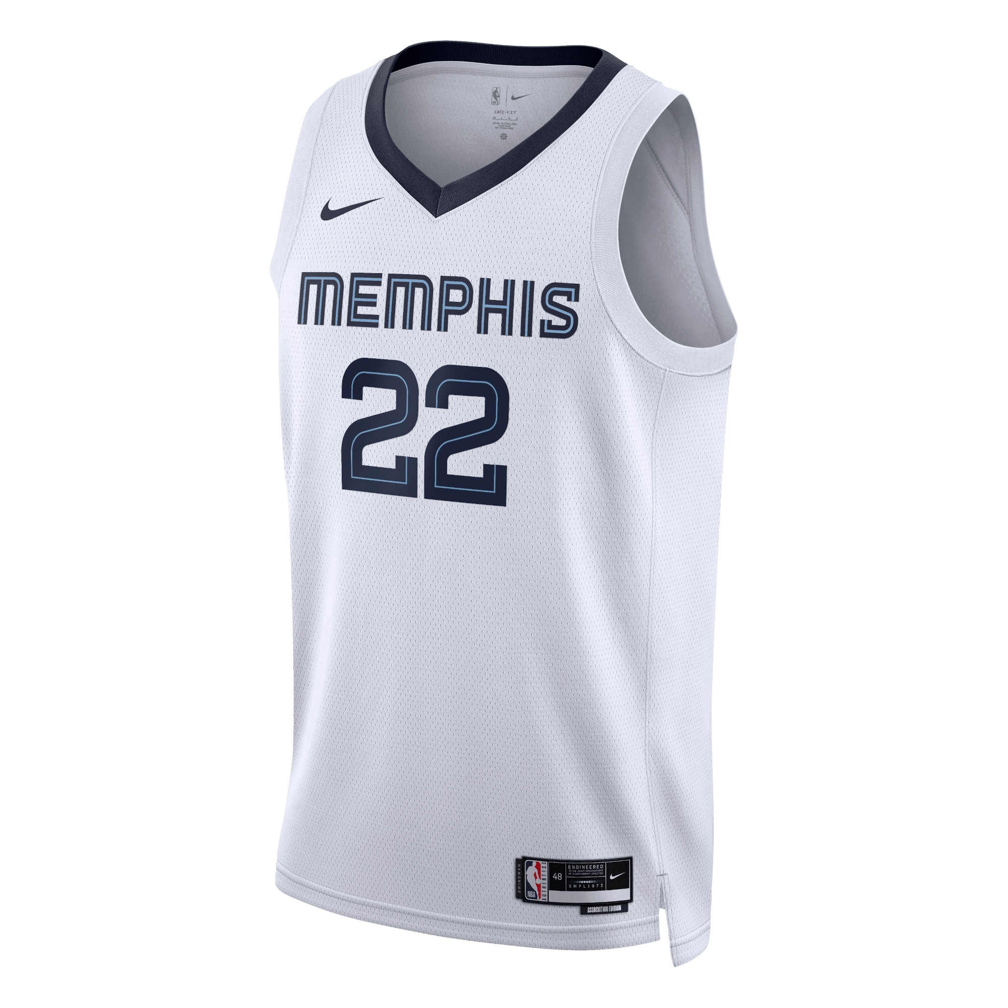 Memphis Grizzlies Association Edition Swingman Basketball Jersey - White - Desmond Bane - Unisex - JS850 