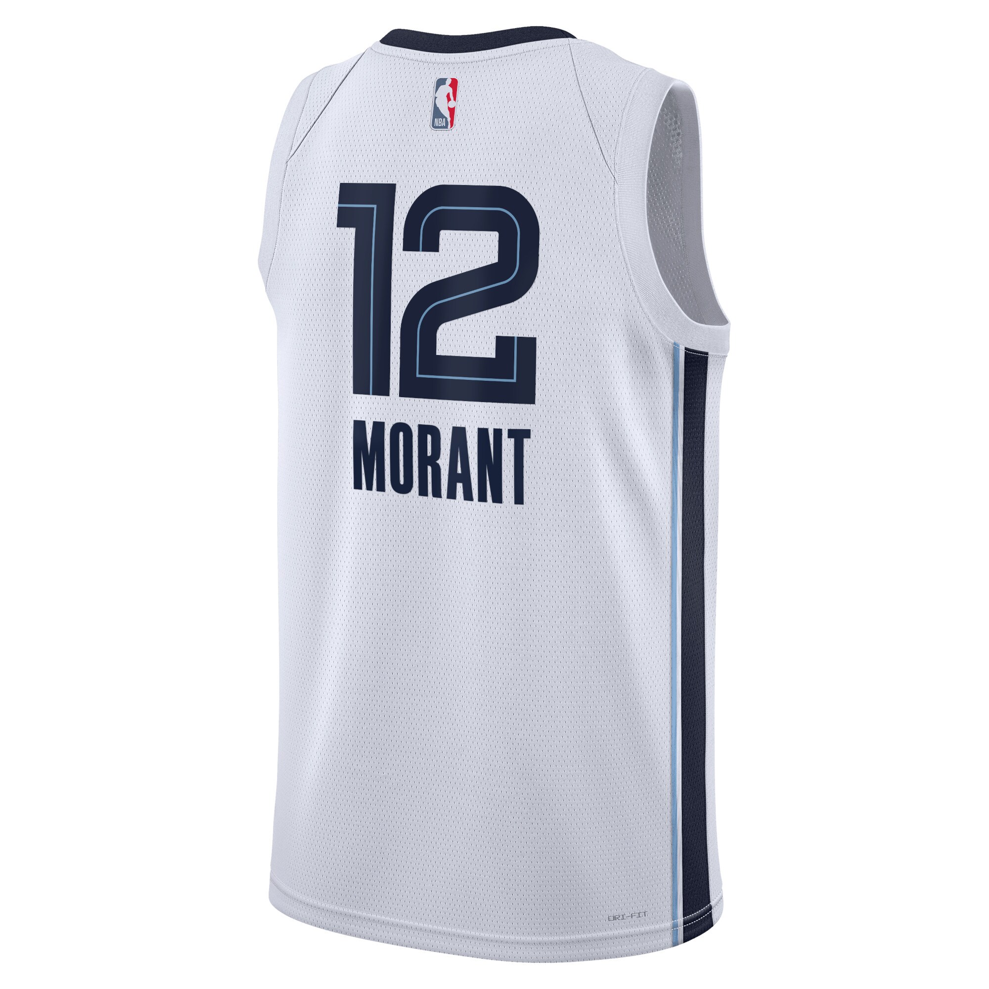 Alternative view of Memphis Grizzlies Association Edition Swingman Basketball Jersey - White - Ja Morant - Unisex - JS386 