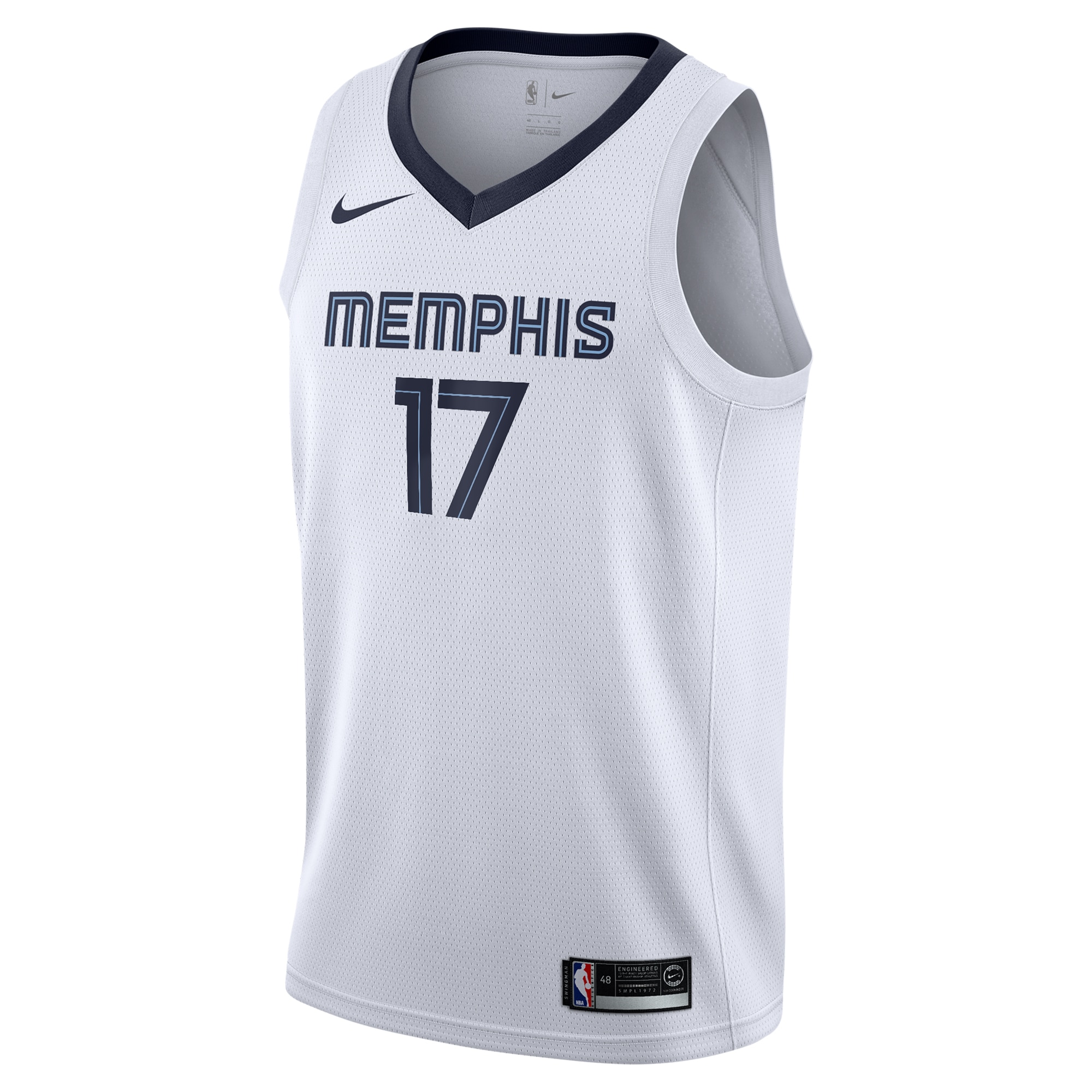 Alternative view of Memphis Grizzlies Association Edition Swingman Basketball Jersey - White - Yuki Kawamura - Youth - JS138 