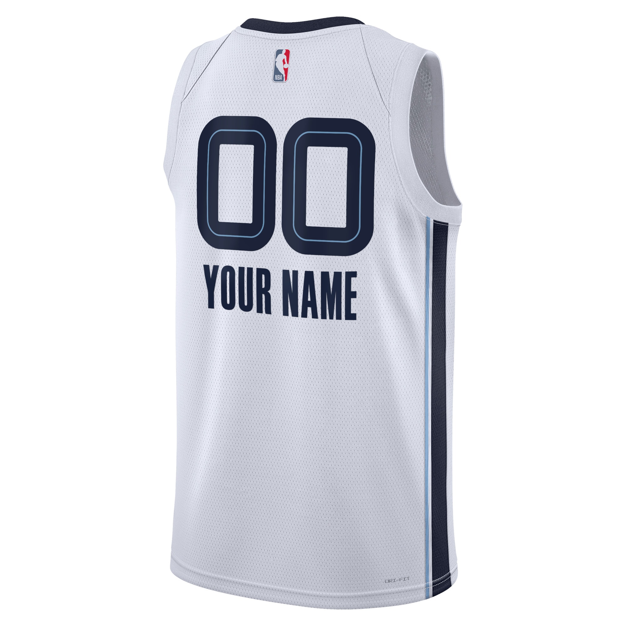Alternative view of Memphis Grizzlies Association Swingman Basketball Jersey - Custom - Unisex - JS584 