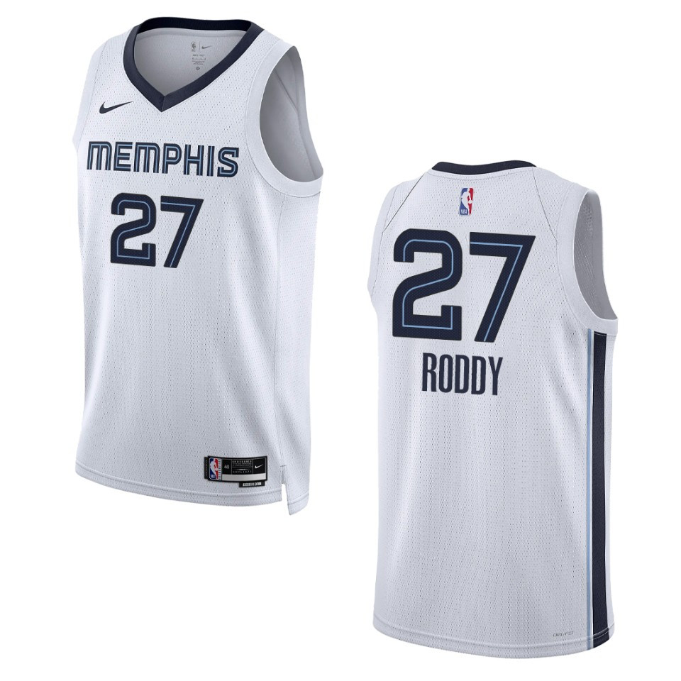 Memphis Grizzlies David Roddy 2022-23 Association Edition White Swingman Basketball Jersey