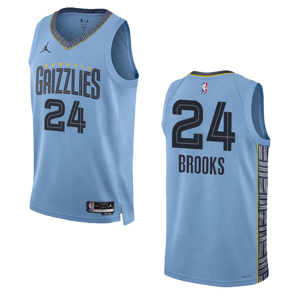 Memphis Grizzlies Dillon Brooks 2022-23 Statement Edition Blue Swingman Basketball Jersey