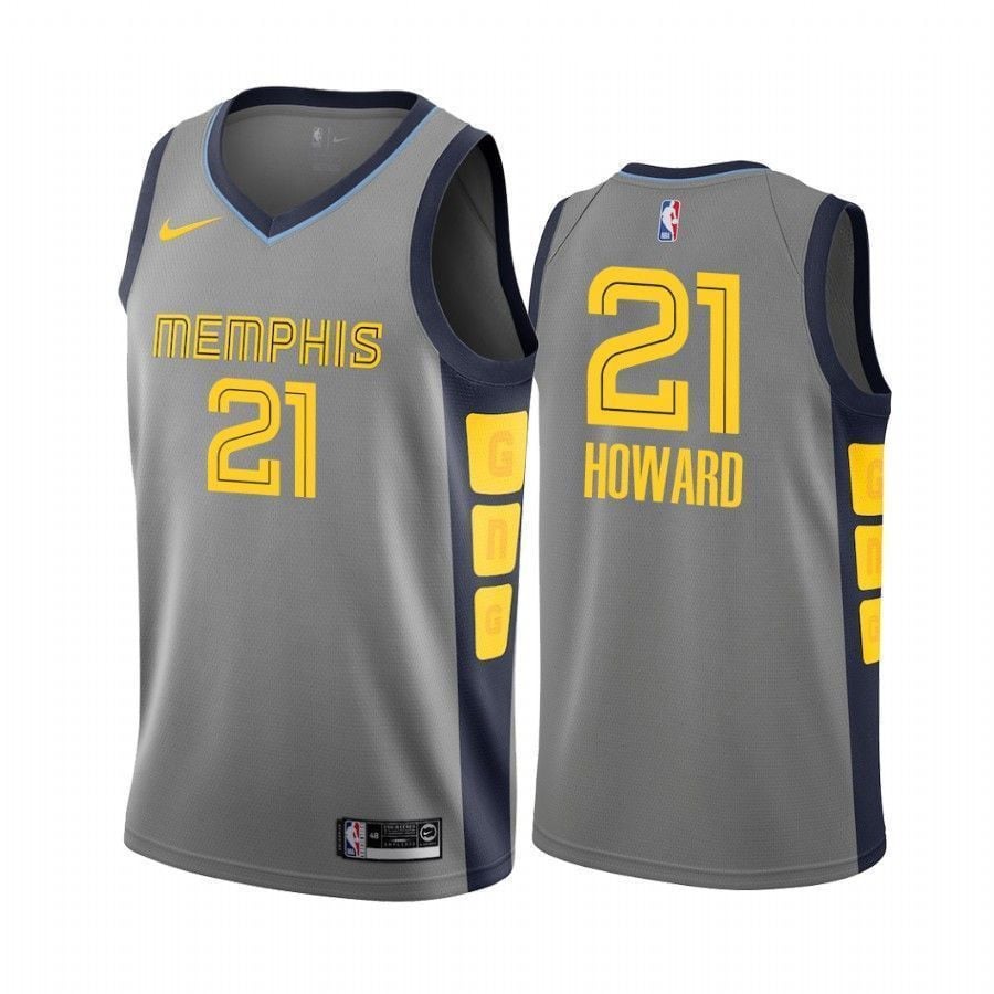 Memphis Grizzlies Dwight Howard 21 City Men's Basketball Jersey - JS869 
