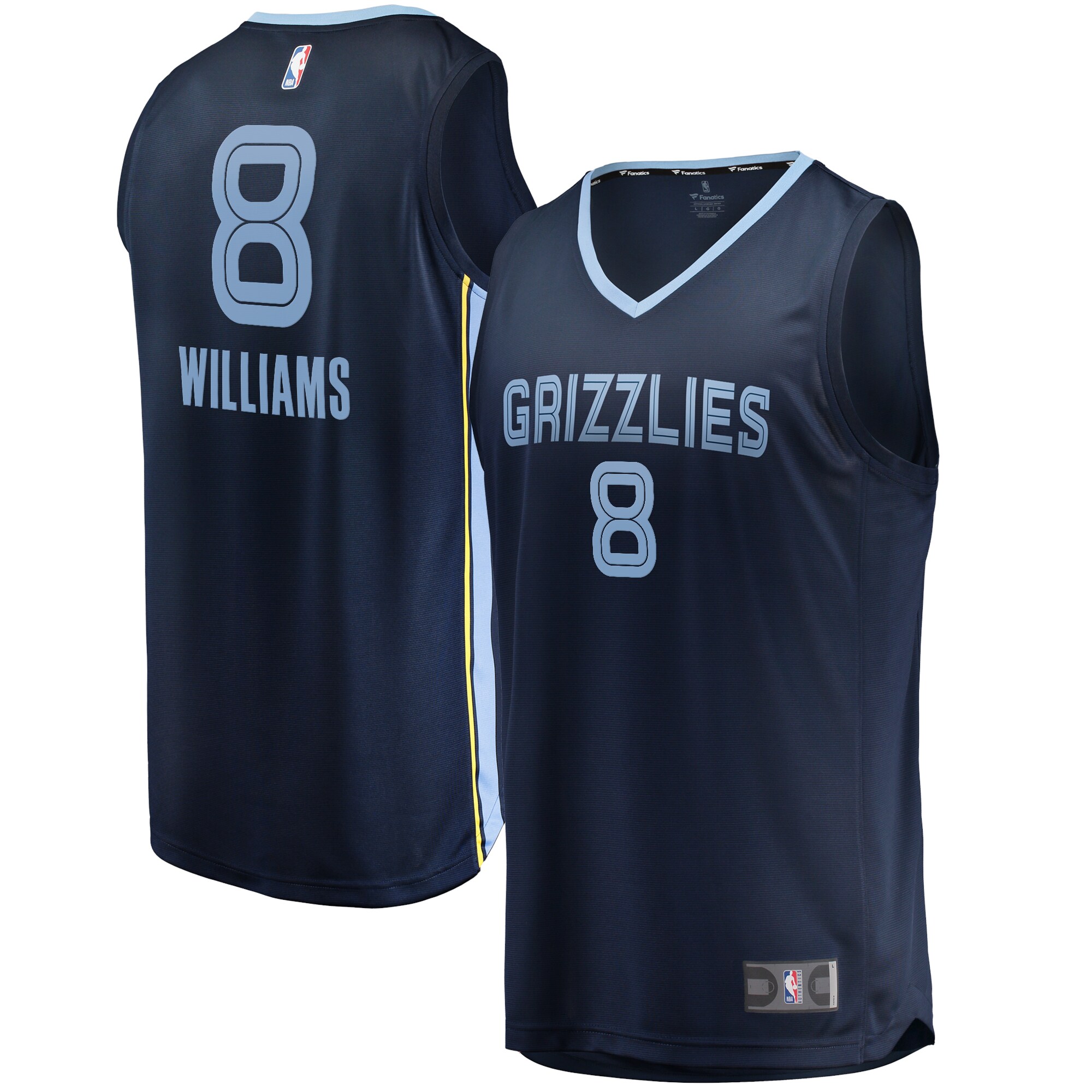 Memphis Grizzlies Fanatics Ziaire Williams Fast Break Replica Basketball Jersey Navy - Icon Edition