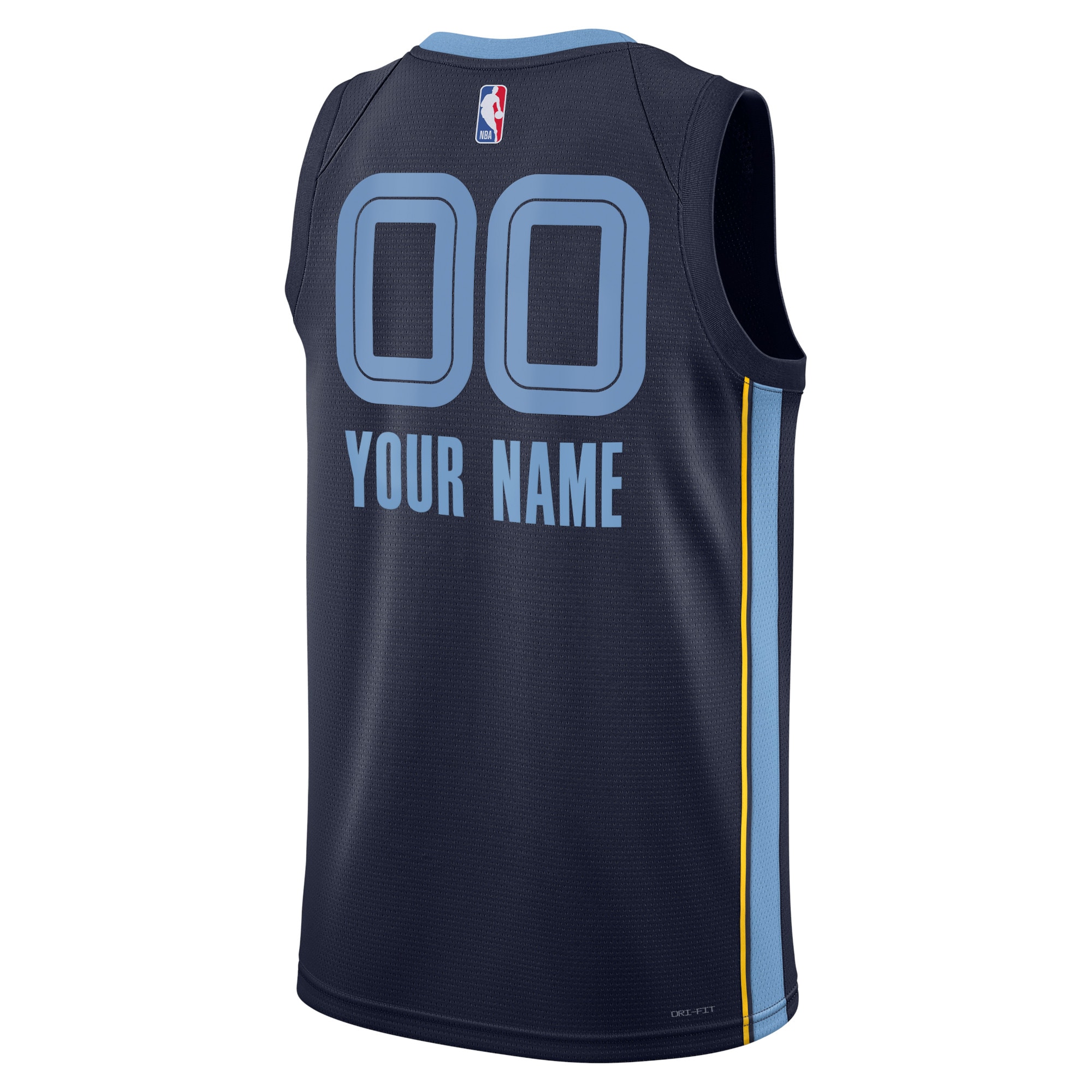 Alternative view of Memphis Grizzlies Icon Swingman Basketball Jersey - Custom - Unisex - JS638 