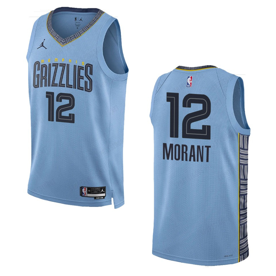 Memphis Grizzlies Ja Morant 2022-23 Statement Edition Blue Swingman Basketball Jersey