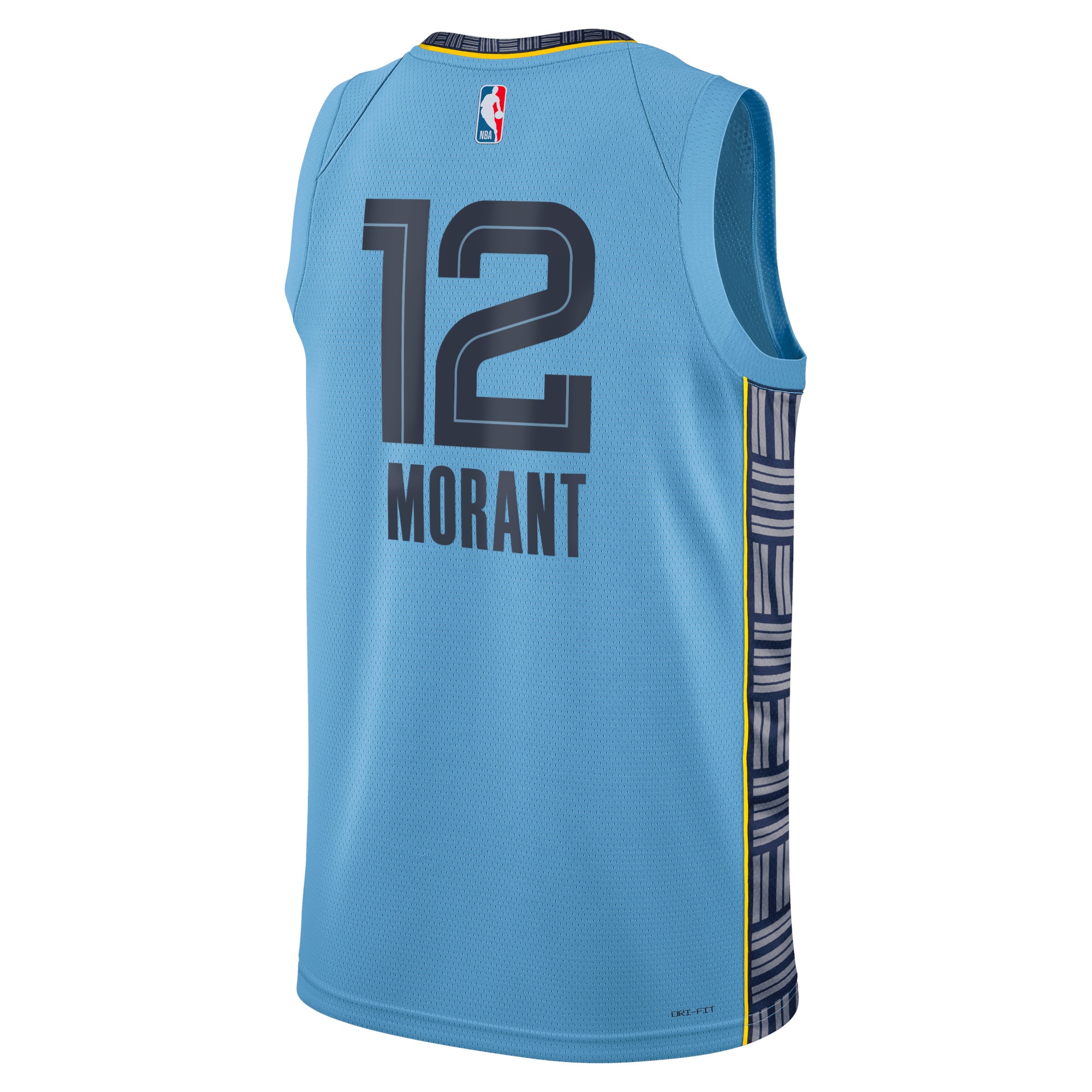 Alternative view of Memphis Grizzlies Jordan Statement Edition Swingman Basketball Jersey - Light Blue - Ja Morant - Unisex - JS861 