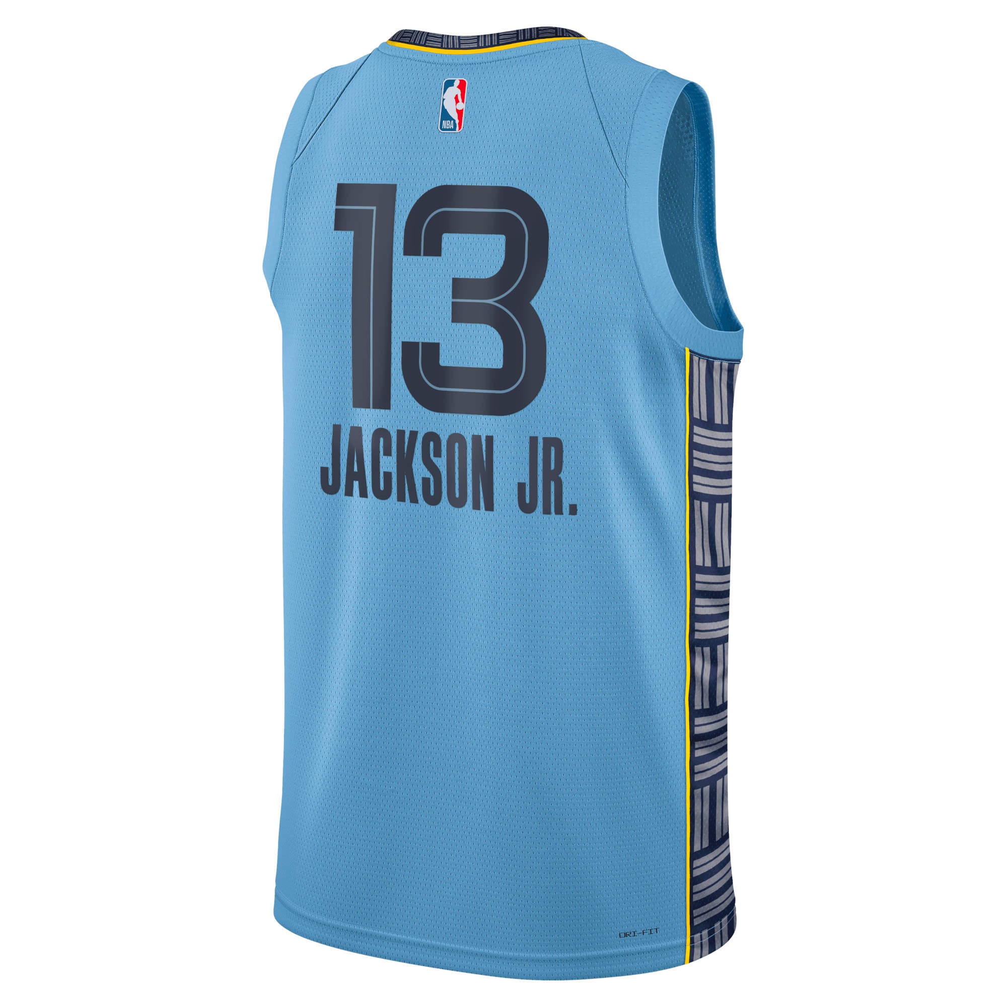 Alternative view of Memphis Grizzlies Jordan Statement Edition Swingman Basketball Jersey - Light Blue - Jaren Jackson Jr. - Unisex - JS746 