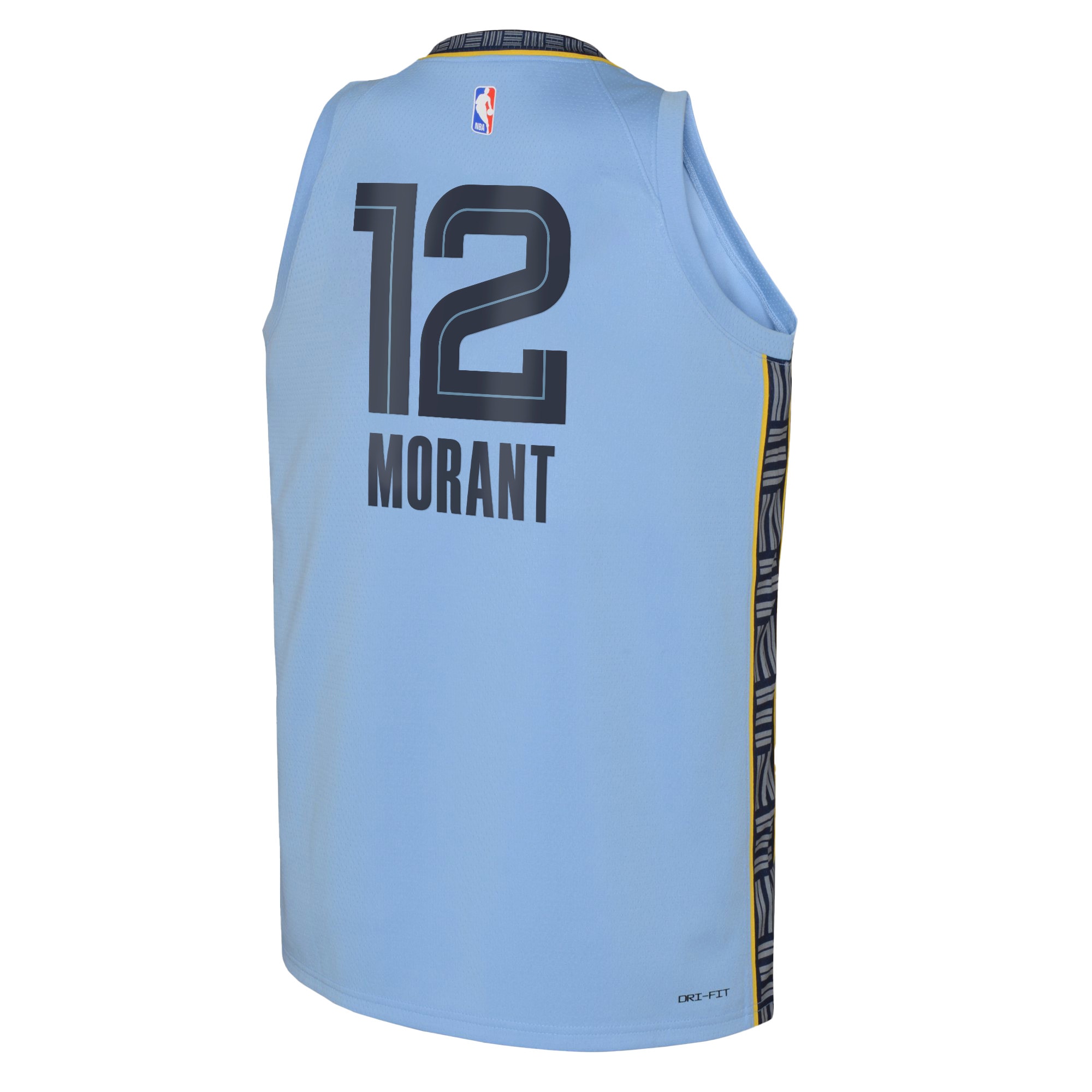Alternative view of Memphis Grizzlies Jordan Statement Edition Swingman Basketball Jersey 22 - Light Blue - Ja Morant - Youth - JS410 