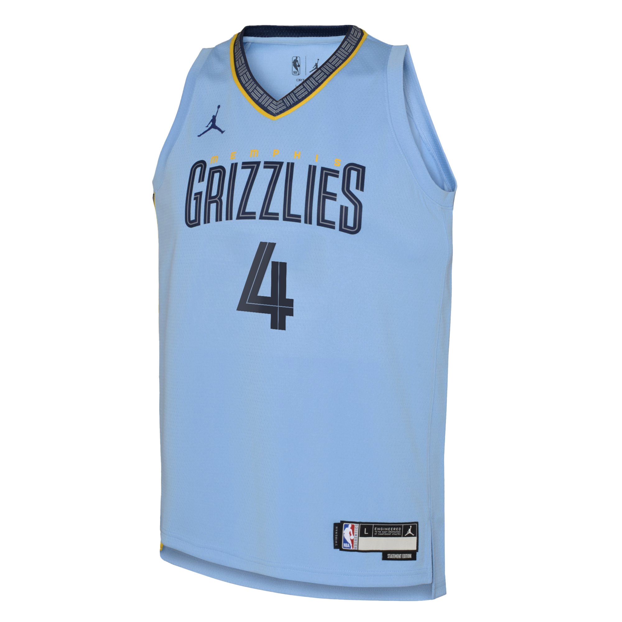 Memphis Grizzlies Jordan Statement Edition Swingman Basketball Jersey 22 - Light Blue - Steven Adams - Youth - JS677 