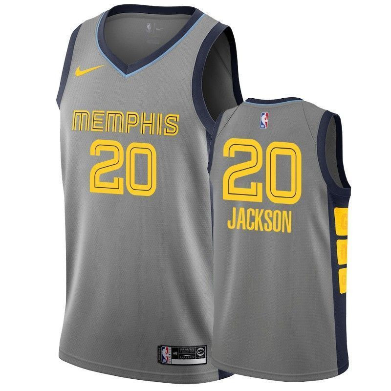 Memphis Grizzlies Josh Jackson 20 City Men's Basketball Jersey - JS238 