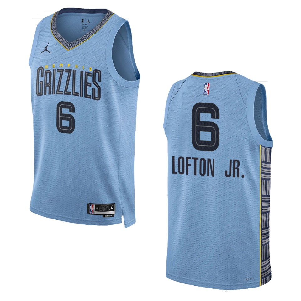 Memphis Grizzlies Kenneth Lofton Jr. 2022-23 Statement Edition Blue Swingman Basketball Jersey