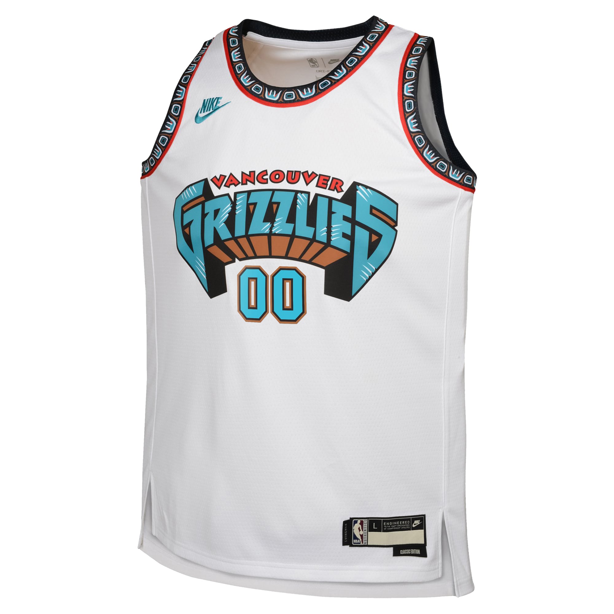 Alternative view of Memphis Grizzlies NBA Hardwood Classic Swingman Basketball Jersey - Custom - Youth - JS136 