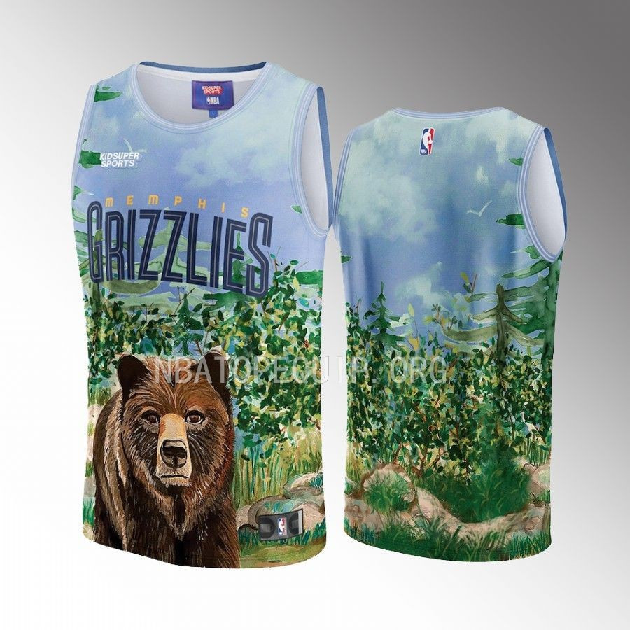 Memphis Grizzlies NBA & KidSuper Studios Unisex Hometown Basketball Jersey - JS246 