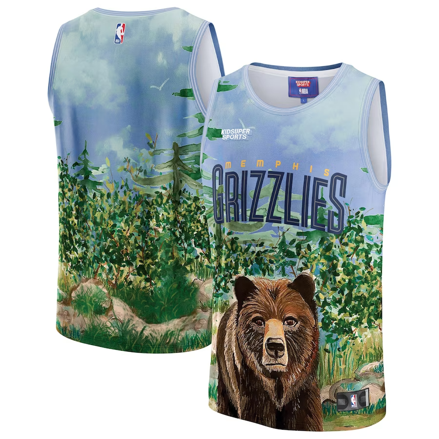 Memphis Grizzlies NBA & KidSuper Studios Unisex Hometown Basketball Jersey - Teal - JS324 