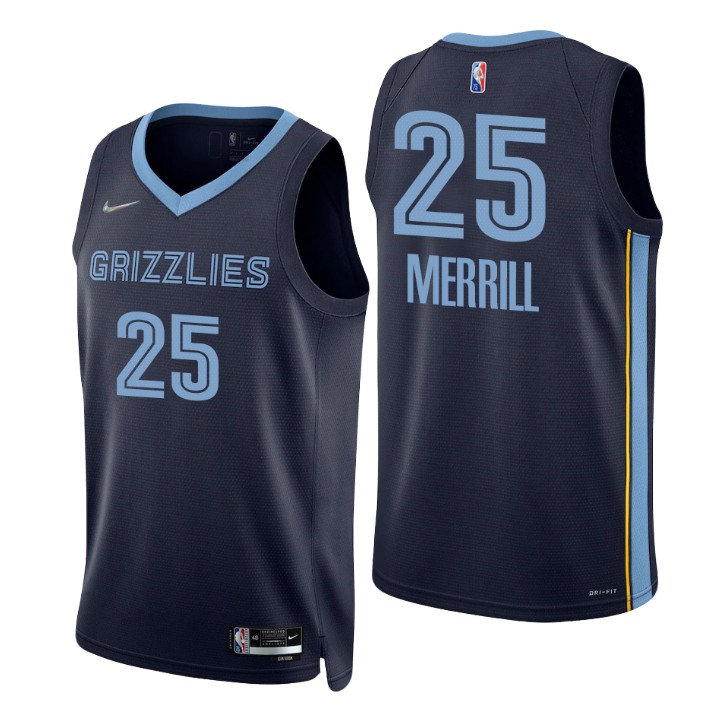 Memphis Grizzlies Sam Merrill 75th Anniversary Diamond Basketball Jersey Icon