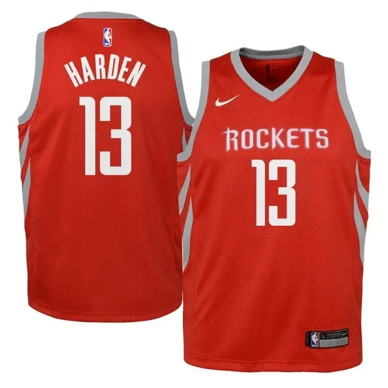 Alternative view of Men Houston Rockets James Harden 13 N Edition Basketball Jersey Basketball Jersey - JS709 