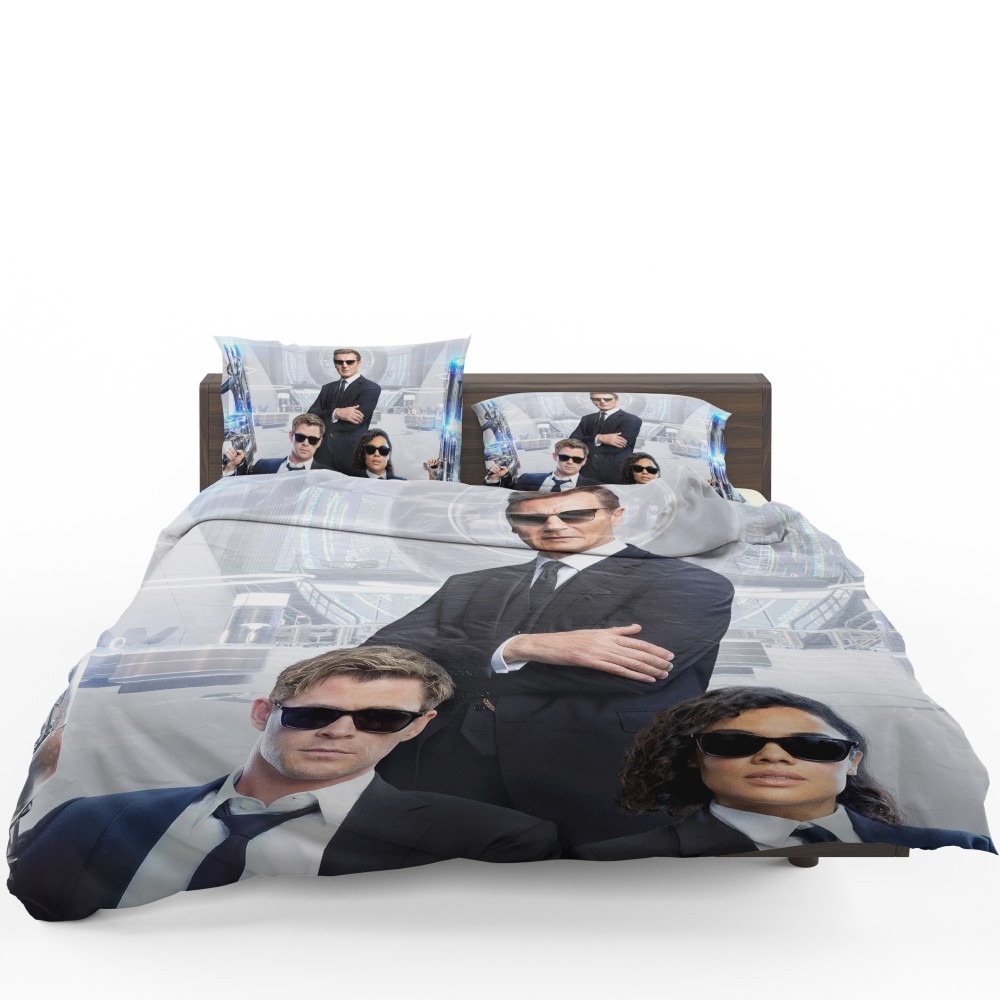 Men In Black International Movie Chris Hemsworth Liam Neeson Tessa Thompson Bedding Set - Custom Bedding Set