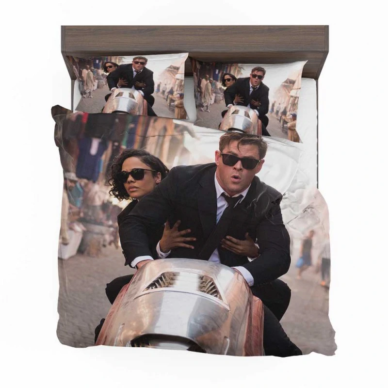 Alternative view of Men In Black International Movie Tessa Chris Hemsworth Bedding Set - Custom Bedding Set