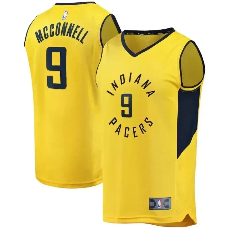 Men Indiana Pacers T.j. Mcconnell 9 Basketball Jersey Basketball Jersey - JS437 