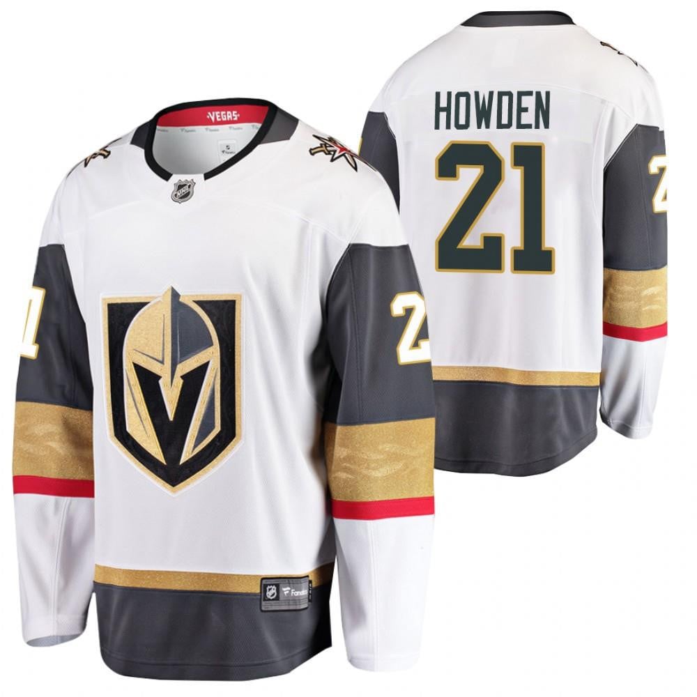 Men Vegas Golden Knights Brett Howden 21 2023 Hockey Jersey White Away Hockey Jersey - JS788 