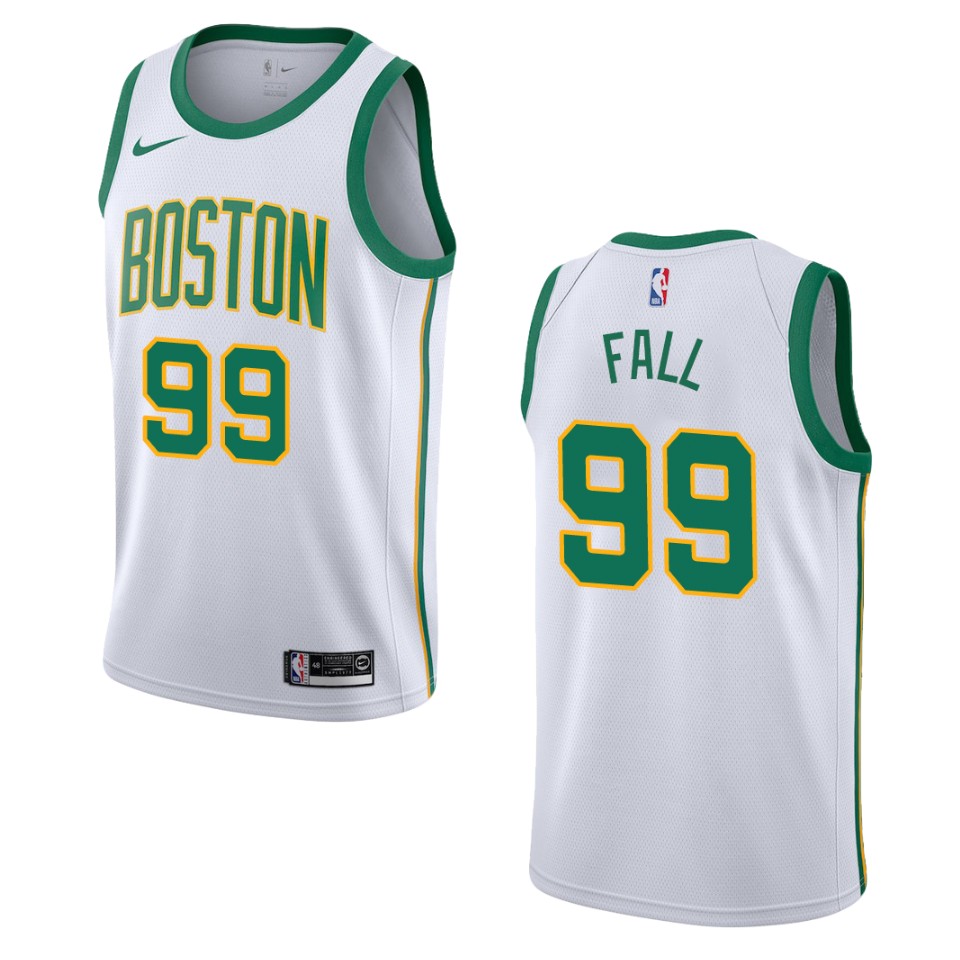 Men's 2019-20 Boston Celtics #99 Tacko Fall City Swingman Basketball Jersey - White