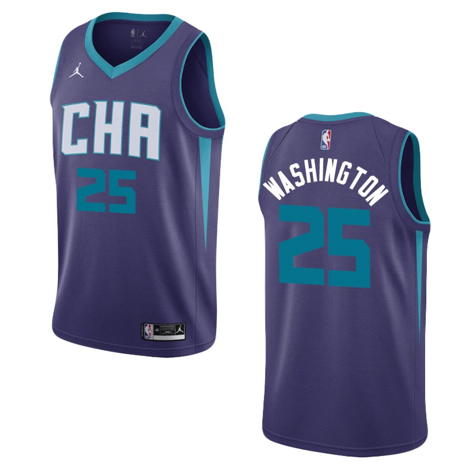 Men's 2019-20 Charlotte Hornets #25 P. J. Washington Statement Swingman Basketball Jersey - Purple