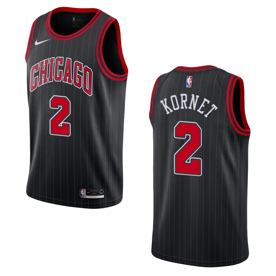 Men's 2019-20 Chicago Bulls #2 Luke Kornet Statement Swingman Basketball Jersey - Black