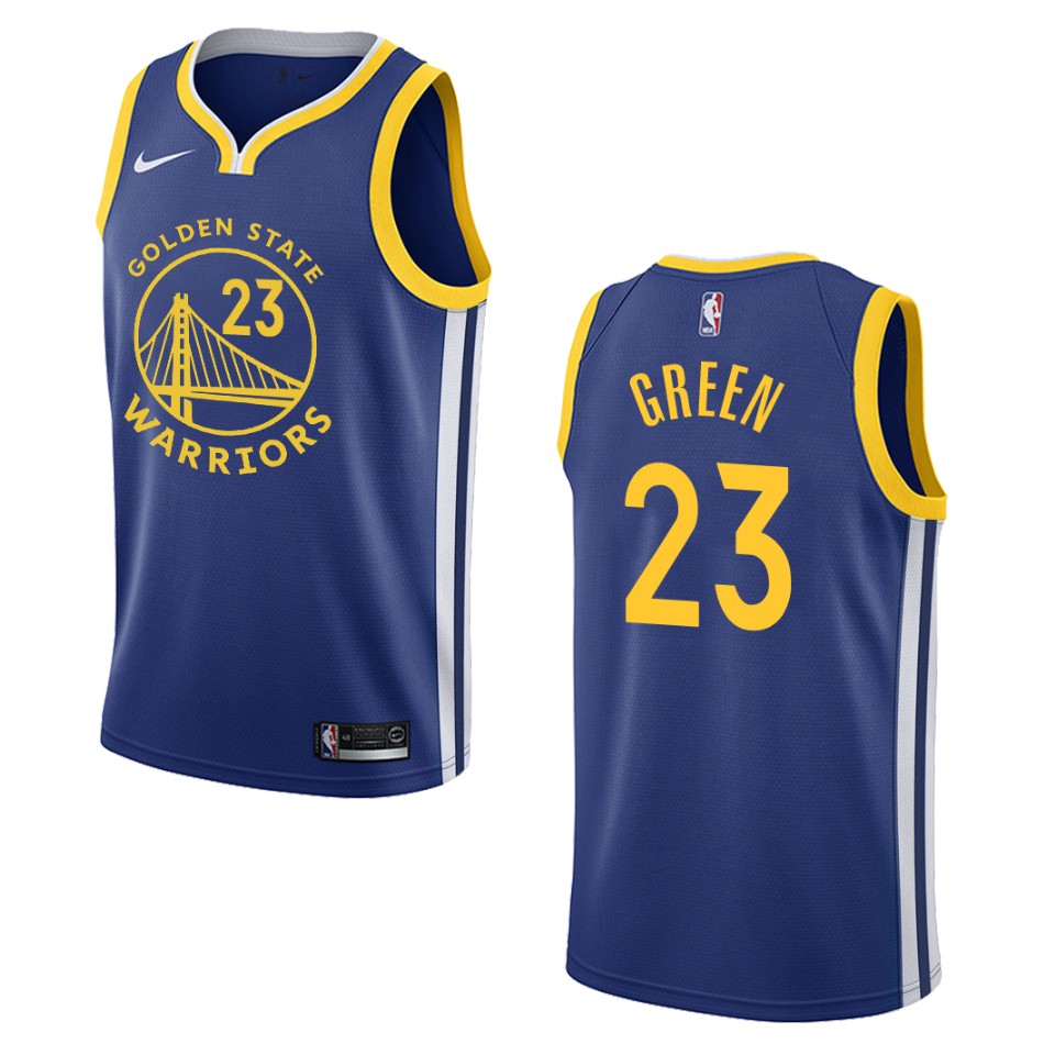 Men's 2019-20 Golden State Warriors #23 Draymond Green Icon Swingman Basketball Jersey - Royal