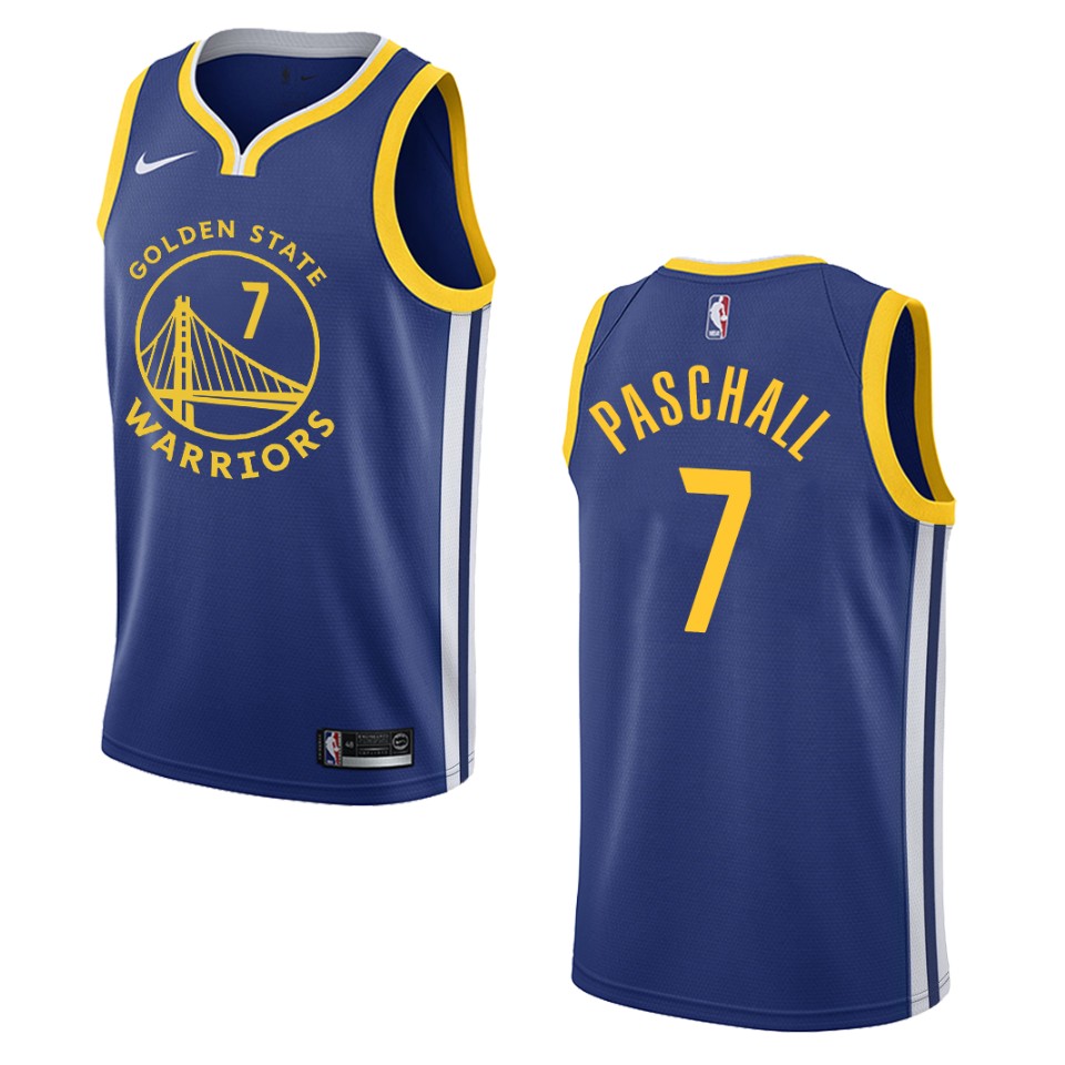 Men's 2019-20 Golden State Warriors #7 Eric Paschall Icon Swingman Basketball Jersey - Royal