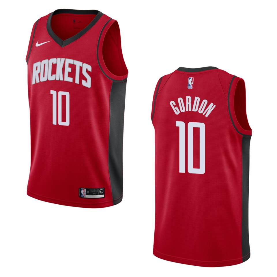 Men's 2019-20 Houston Rockets #10 Eric Gordon Icon Swingman Basketball Jersey - Red