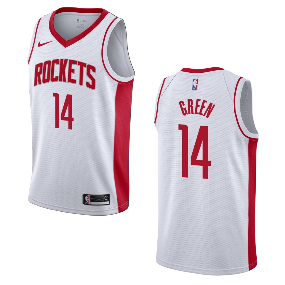 Men's 2019-20 Houston Rockets #14 Gerald Green Association Swingman Basketball Jersey - White