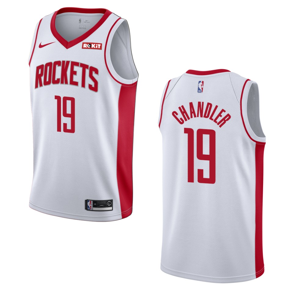 Men's 2019-20 Houston Rockets #19 Tyson Chandler Association Swingman Basketball Jersey - White