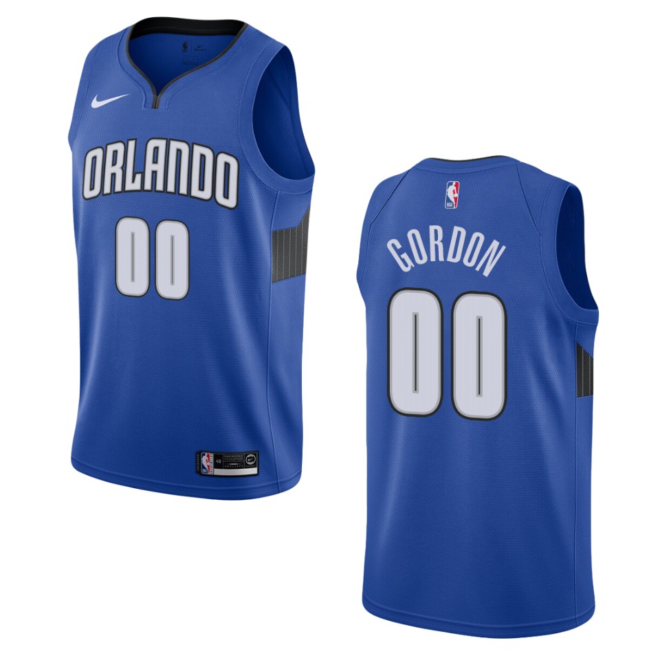Men's 2019-20 Orlando Magic #00 Aaron Gordon Statement Swingman Jersey - Blue