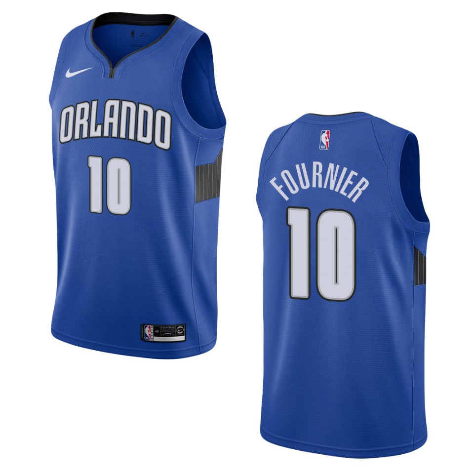 Men's 2019-20 Orlando Magic #10 Evan Fournier Statement Swingman Jersey - Blue