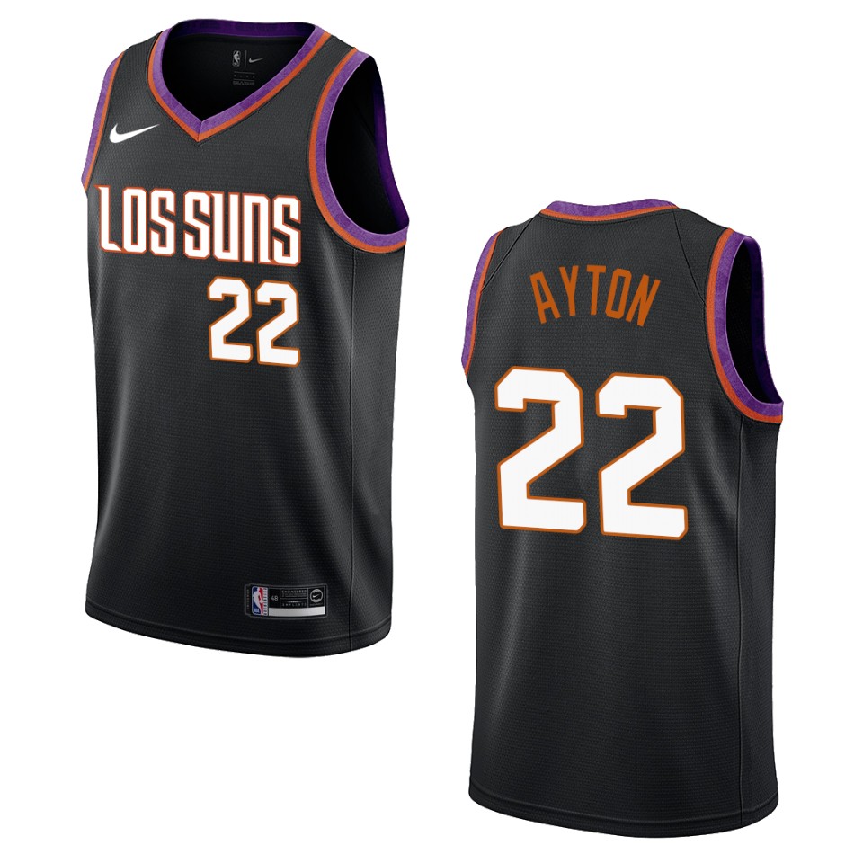 Men's 2019-20 Phoenix Suns #22 Deandre Ayton City Swingman Basketball Jersey - Black