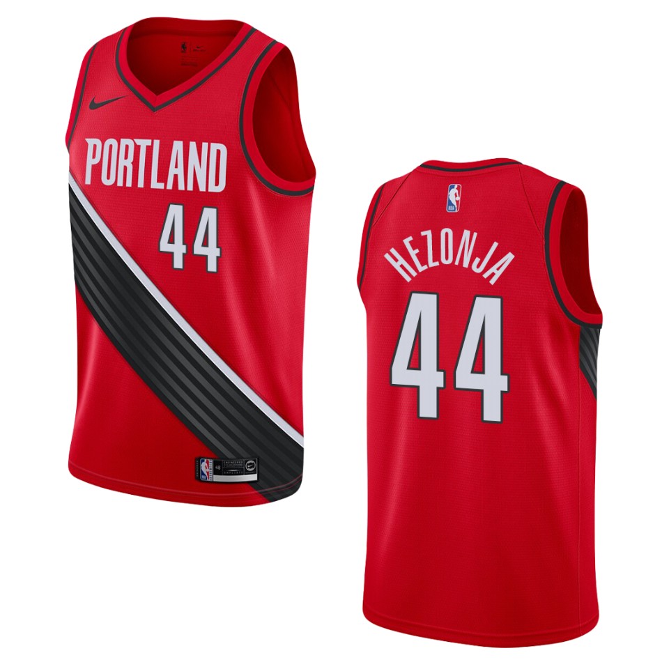Men's 2019-20 Portland Trail Blazers #44 Mario Hezonja Statement Swingman Basketball Jersey - Black
