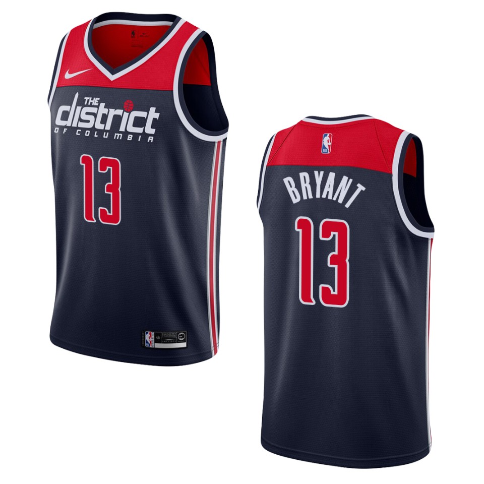 Men's 2019-20 Washington Wizards #13 Thomas Bryant Statement Swingman Jersey - Navy