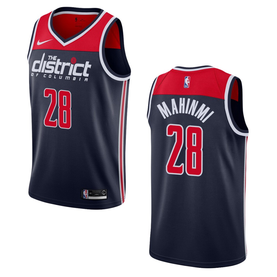 Men's 2019-20 Washington Wizards #28 Ian Mahinmi Statement Swingman Jersey - Navy