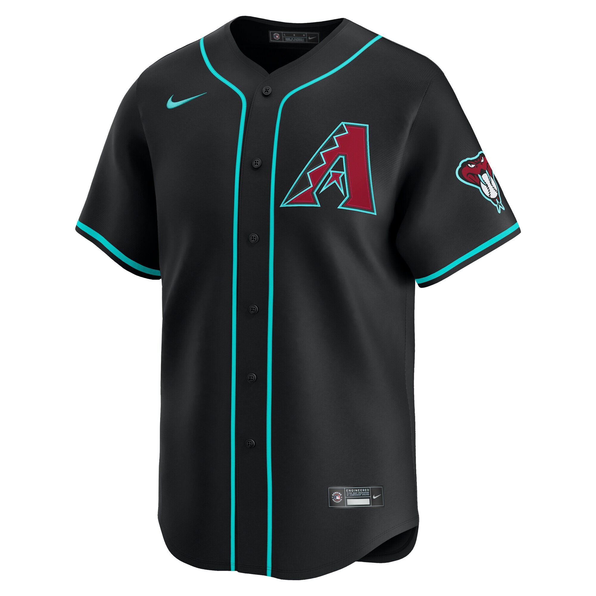 Alternative view of Men's Arizona Diamondbacks Corbin Carroll Black Alternate Limited Player Baseball Jersey