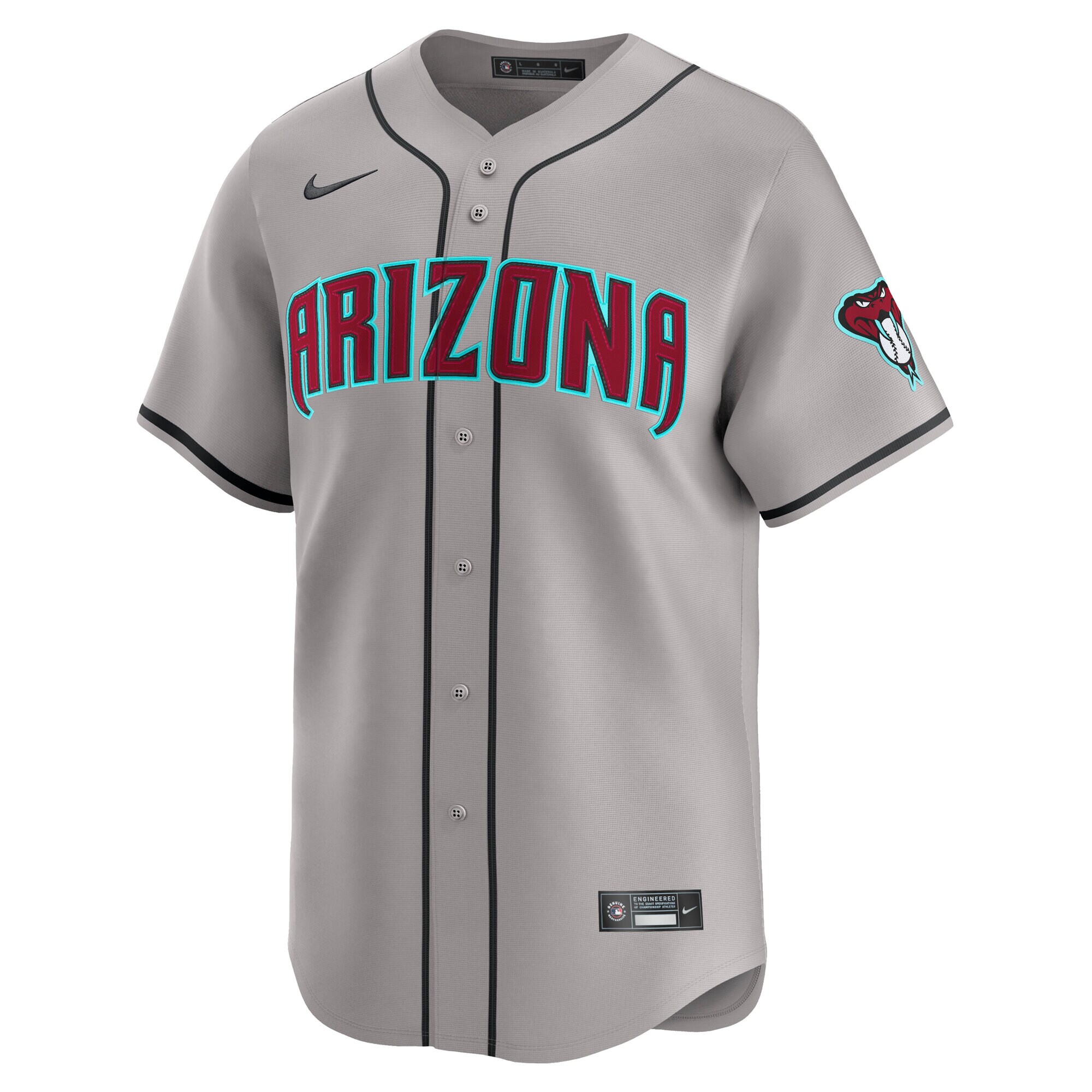 Alternative view of Men's Arizona Diamondbacks Corbin Carroll Gray Alternate Limited Player Jersey