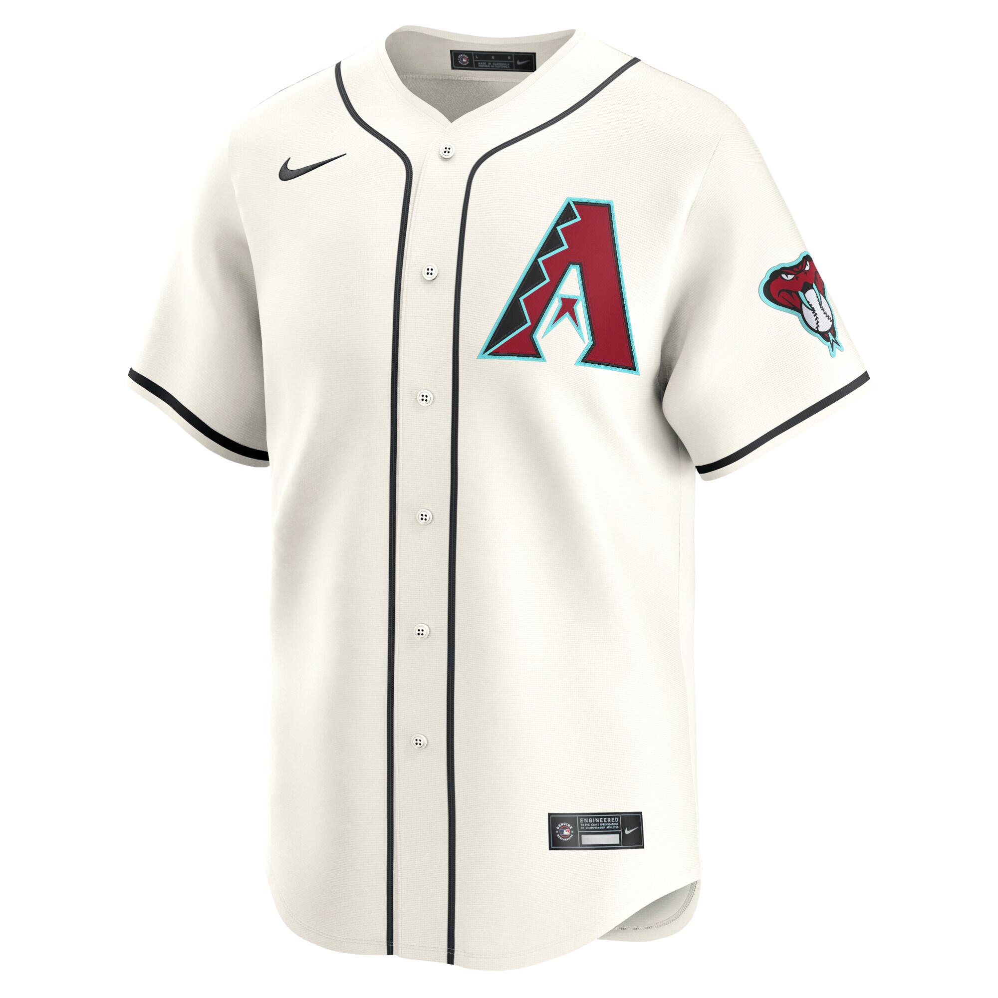 Alternative view of Men's Arizona Diamondbacks Joc Pederson White Home Limited Player Jersey